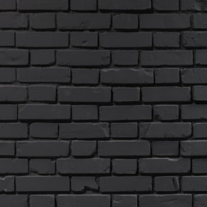 Ziegelstein RAL 9004 Muster