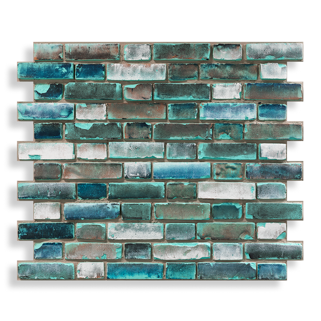 Produktaufnahme Ziegelstein Brick Blue Shabby